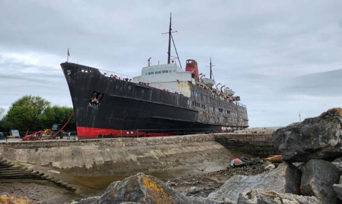 Troubled Waters for Beached Ship - The Duke of Lancaster